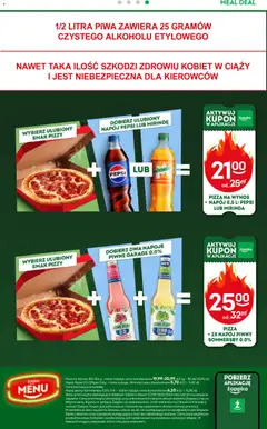 Pogląd oferty "Żabka gazetka" - ważna od 23.09.2026 | Strona: 59 | Produkty: Pepsi, Pepsi mirinda, Pizza, Somersby