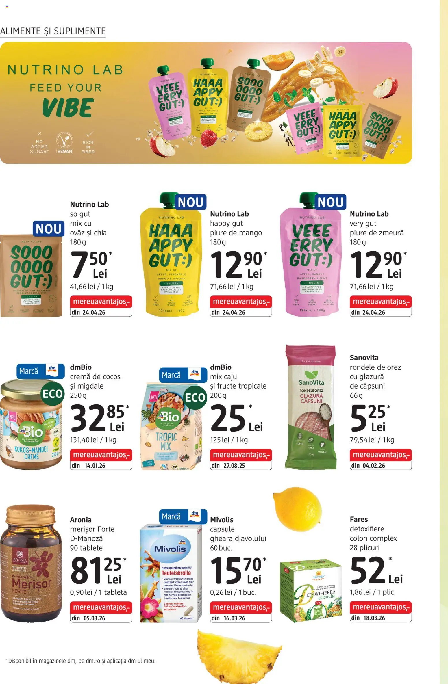 Noul catalog DM drogeriemarkt – valabil de la 28.05.2026 | Pagină: 6 | Produse: Migdale, Cremă, Caju, Căpșuni