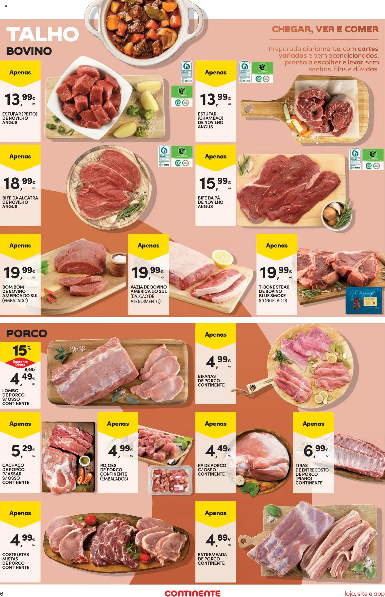 Continente Semanal Continente Bom Dia │ válido de 23/06/2026 | Página: 8 | Produtos: Lombo, Pá