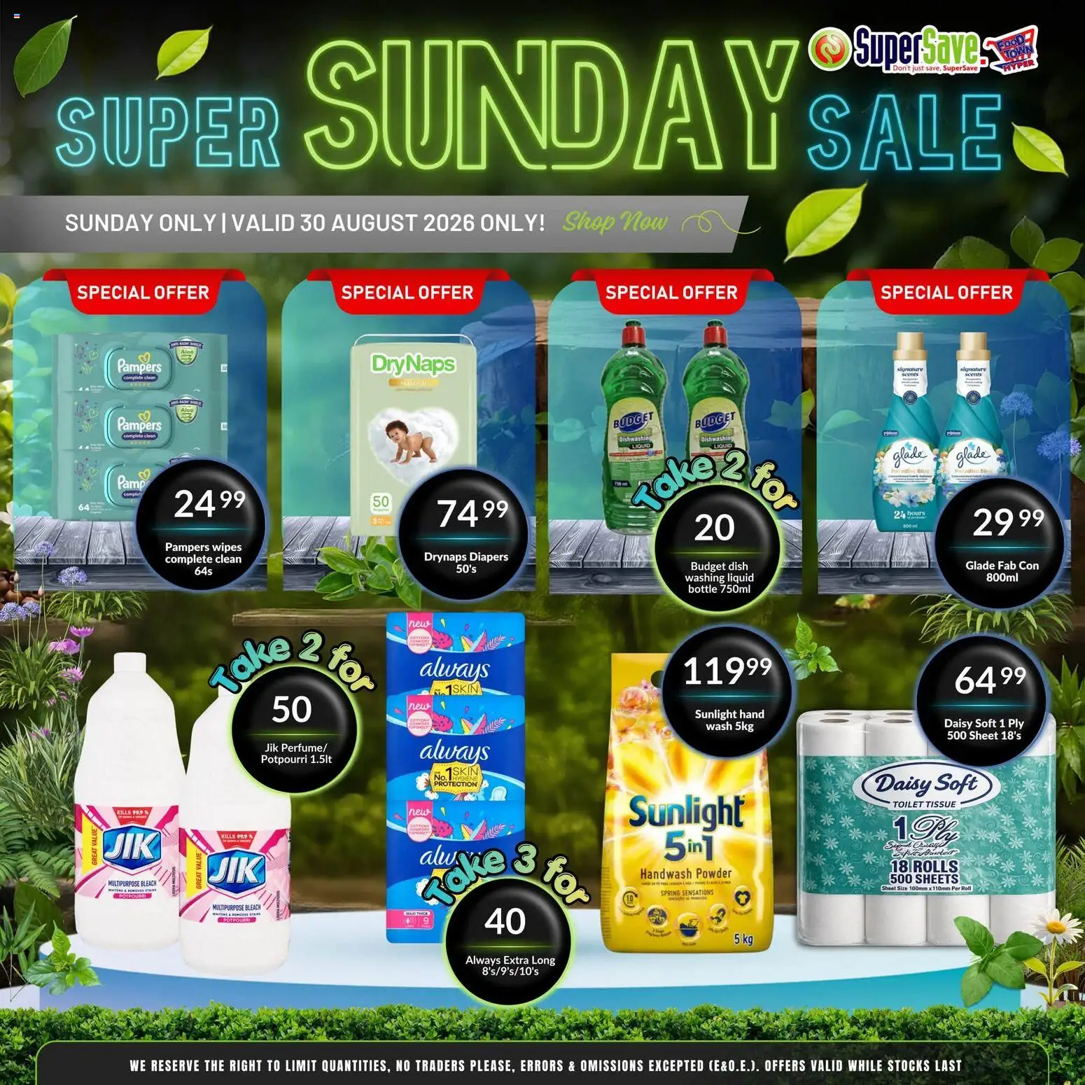 New Super Save catalogue – valid from 30/08/2026 | Page: 7 | Products: Handwash, Toilet, Bleach, Powder