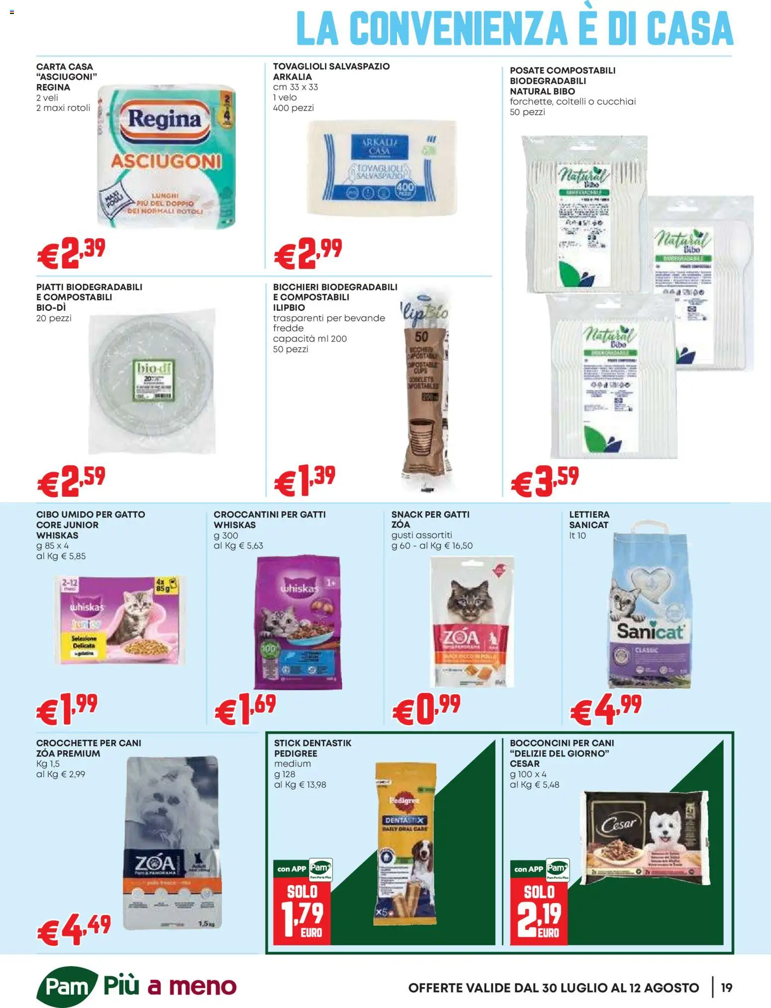 Volantino PAM del 30/07/2026 | Pagina: 19 | Prodotti: Posate, Crocchette