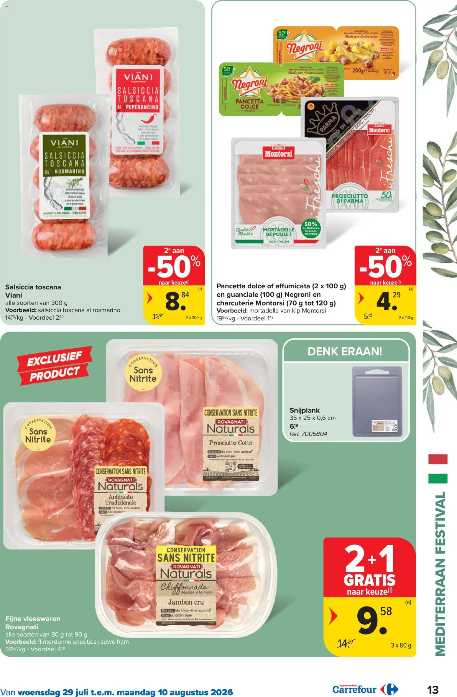 {H1} | Pagina: 13 | Producten: Prosciutto, Vleeswaren, La, Kip