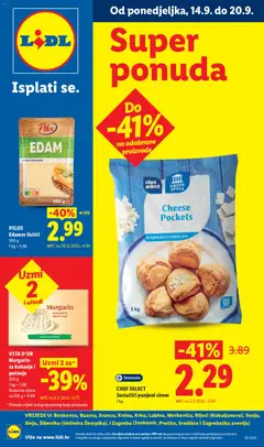 Lidl Super ponuda - Pregled kataloga iz trgovine Lidl, vrijedi od 14.09.2026