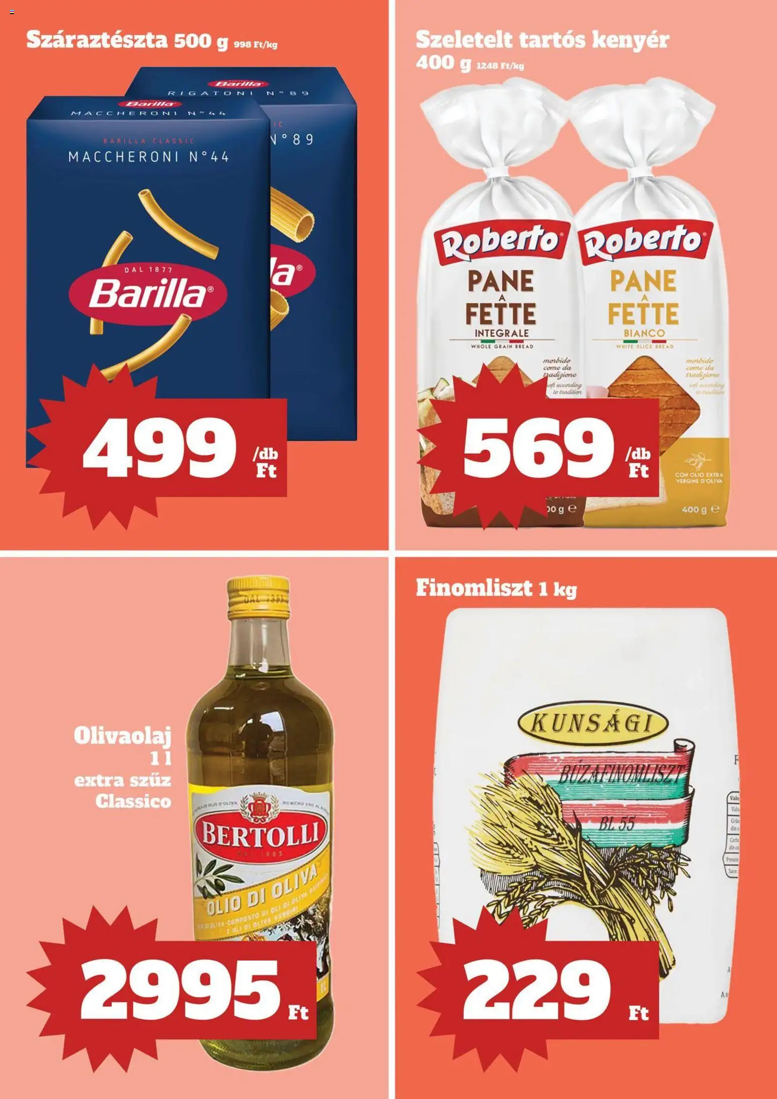 Family Diszkont akciós ujság - amely érvényes a következő dátumtól: 2026.10.08. | Oldal: 8 | Termékek: Barilla, Kenyér, Finomliszt, Száraztészta