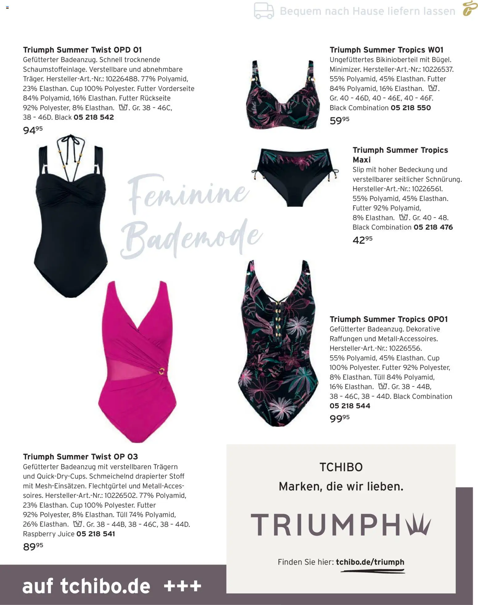 Angebote Tchibo – gültig ab 07.05.2026 | Seite: 159 | Produkte: Badeanzug, Slip