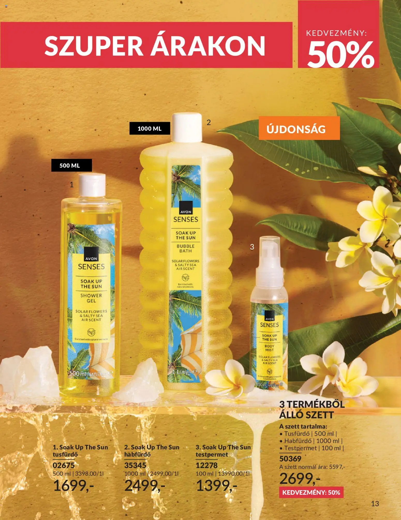 Avon akciós ujság - amely érvényes a következő dátumtól: 01.06.2026 | Oldal: 15 | Termékek: Testpermet, Body, Habfürdő, Tusfürdő