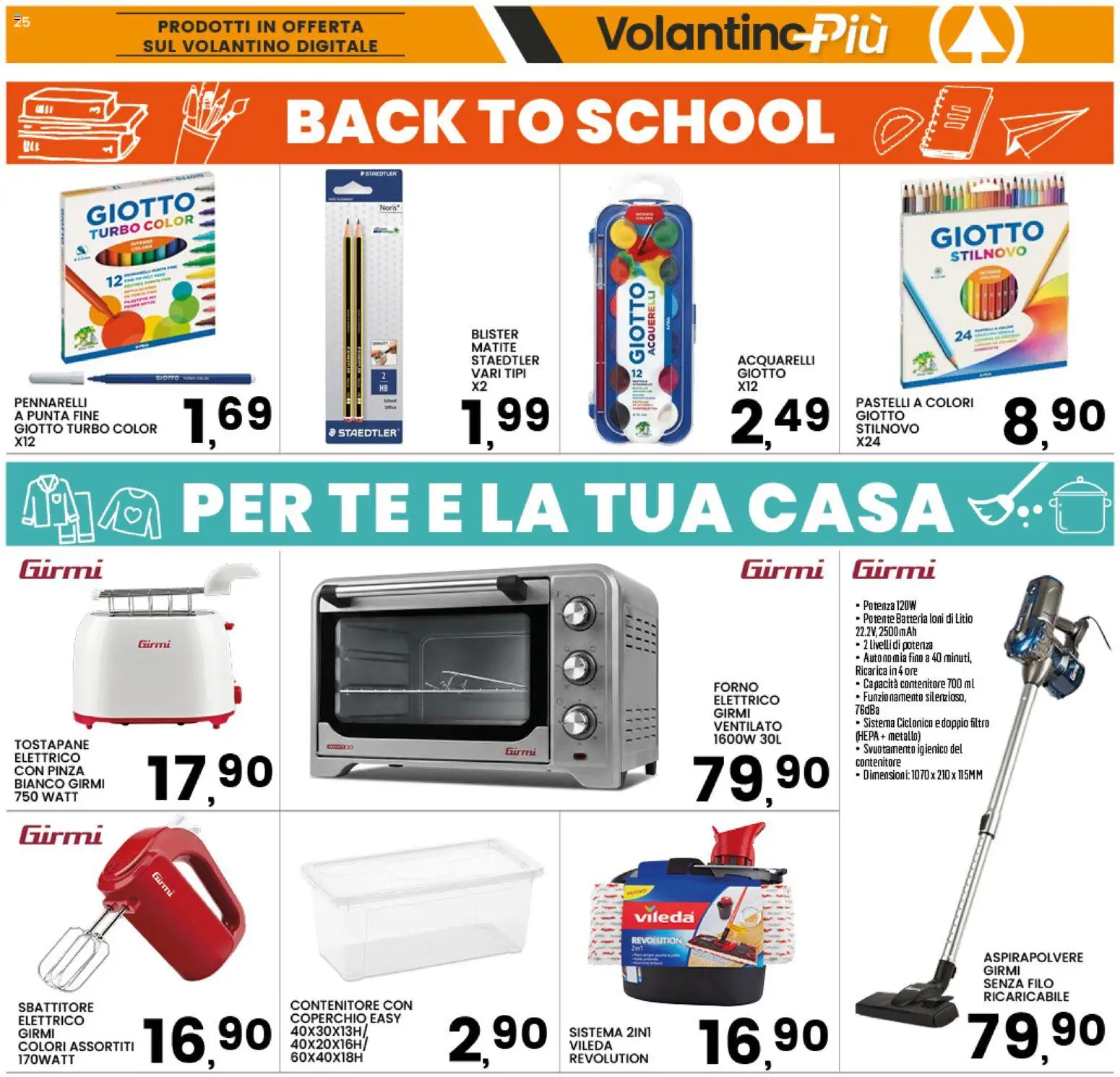 Volantino Interspar del 10/09/2026 | Pagina: 25 | Prodotti: Coperchio, Contenitore, Forno, Tostapane