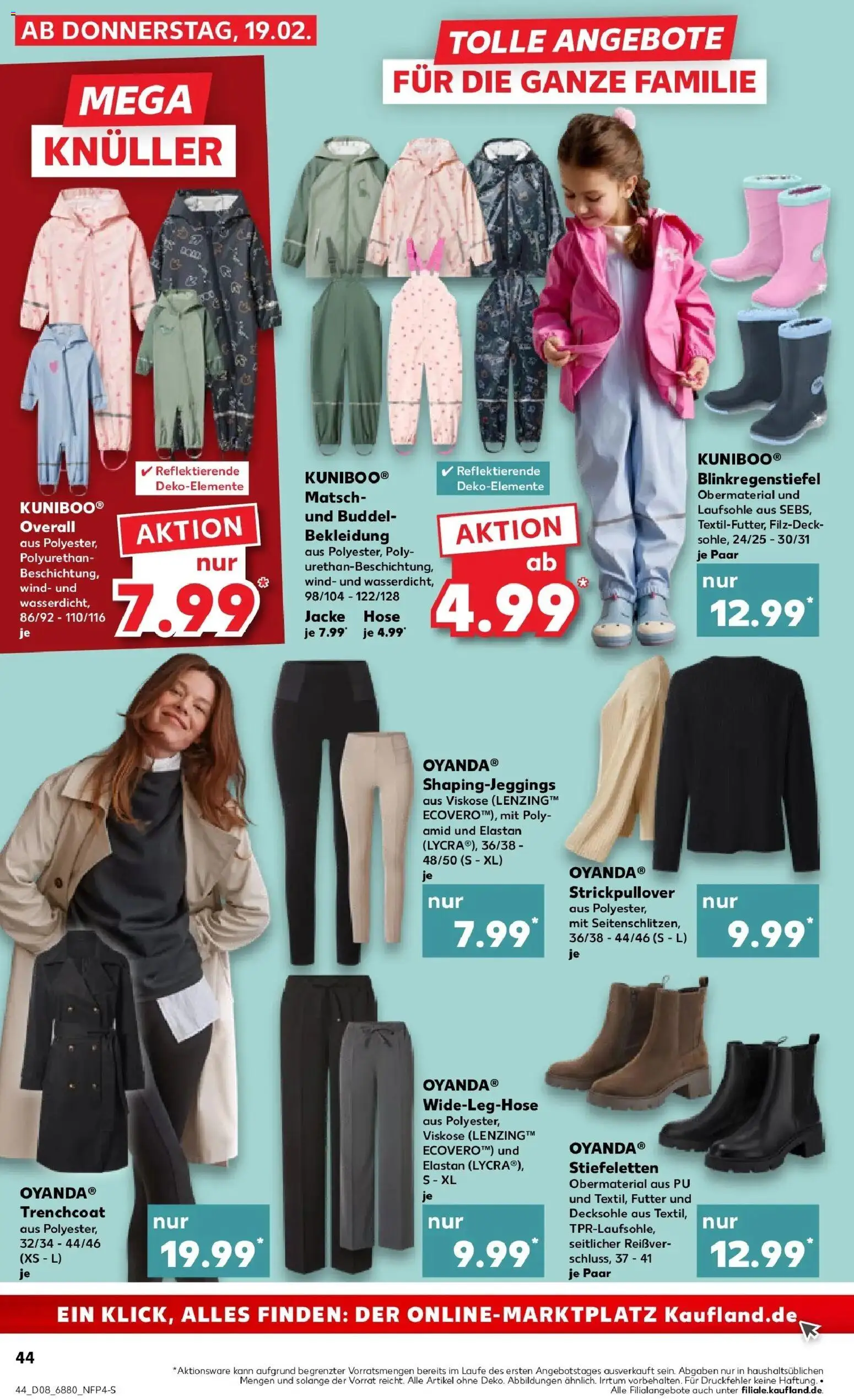 Kaufland prospekt Hermeskeil	 – gültig ab 19.02.2026 | Seite: 52 | Produkte: Trenchcoat, Bekleidung, Jacke, Hose