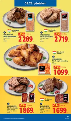 Lidl akciós újság - amely érvényes a következő dátumtól: 2026.08.27. | Oldal: 47
