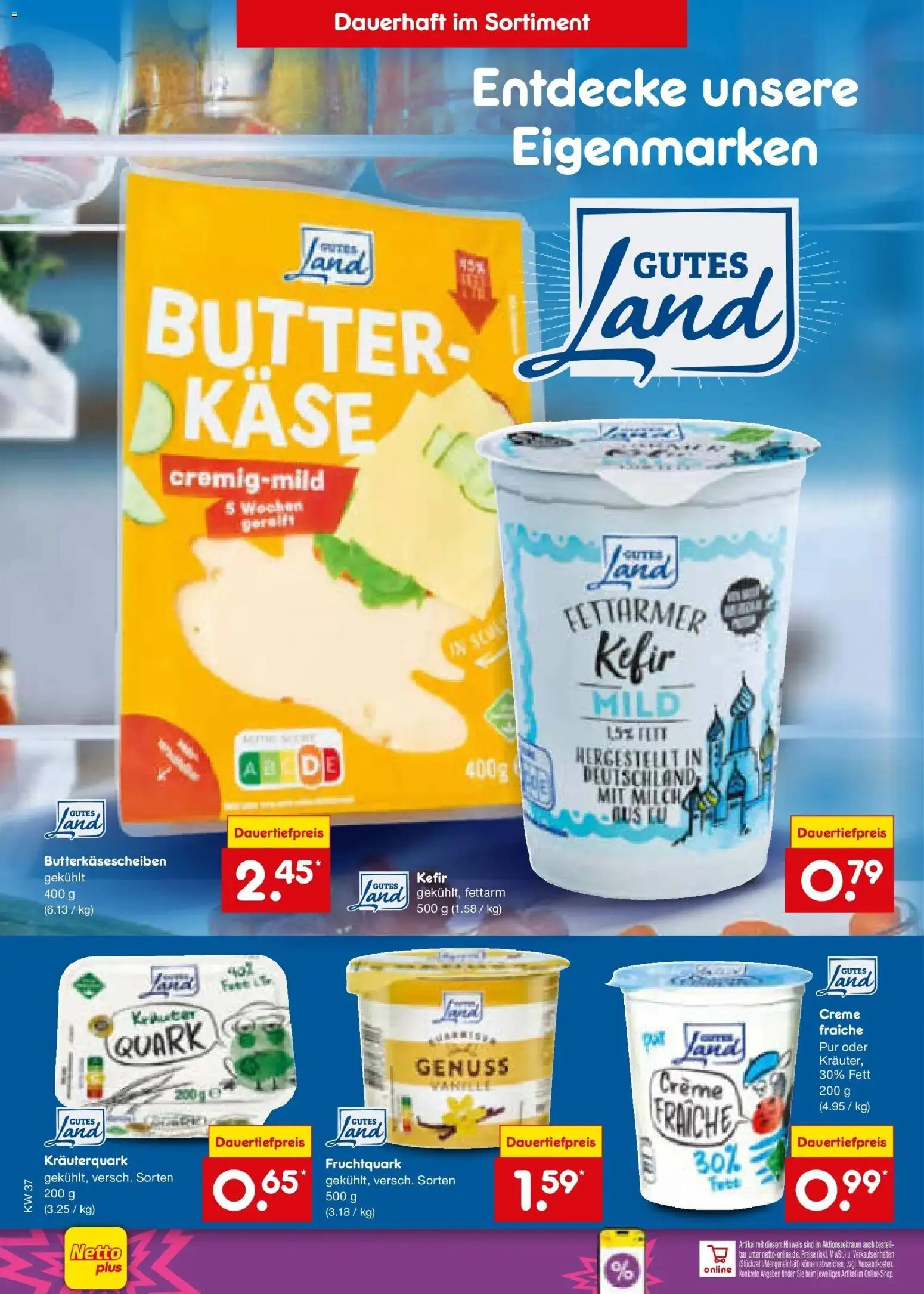 Netto Marken-Discount Prospekt Leonberg – gültig ab 07.09.2026 | Seite: 22 | Produkte: Kefir, Quark, Milch, Butter
