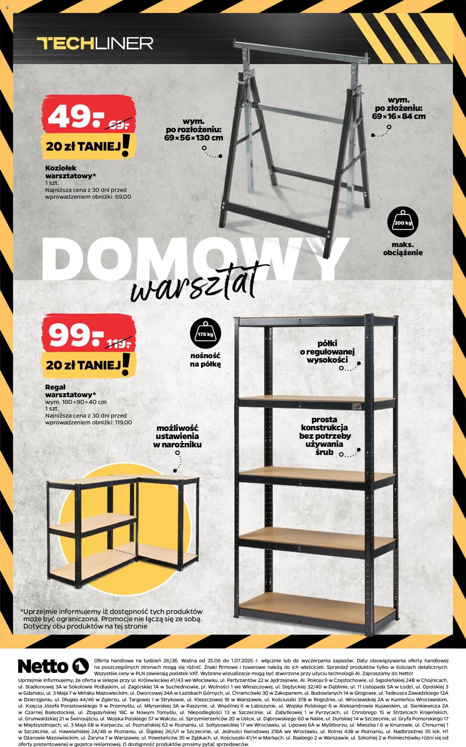 Netto gazetka od czwartku NonFood od 25.06.2026 | Strona: 8 | Produkty: Regał