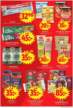 MAKARONER, SPAGHETTI, Kungsörnen. 750 g, 1000 g. Ideal-och snabbmakaroner 750 g, spaghetti 1 kg. Gäller ej fullkorn eller fiber. Max 1 köp/hushåll. - Förhandsvisning av reklamblad från butik ICA Maxi aktuell från 18.05.2026 | Sida: 6