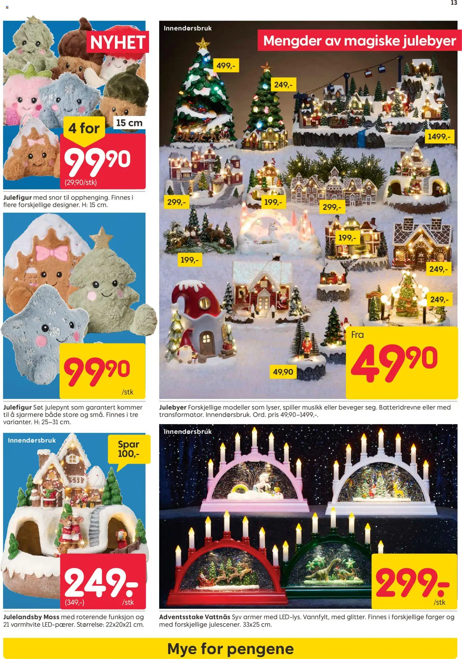 {H1} | Side: 13 | Produkter: Julelandsby, Adventsstake, Spiller