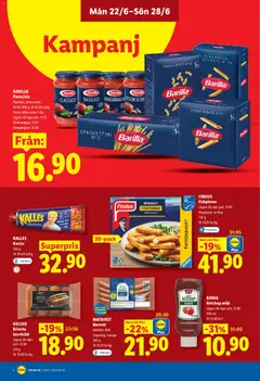 Lidl erbjudanden - Förhandsvisning av reklamblad från butik Lidl aktuell från 22.06.2026 | Sida: 6 | Produkter: Korvbröd, Vitlök, Ketchup