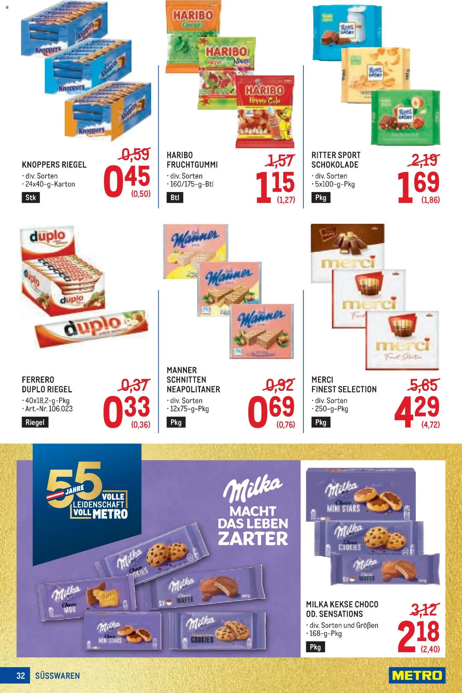 Metro angebote Profi gültig ab 01.10.2026 | Seite: 32 | Produkte: Kekse, Schokolade, Süßwaren