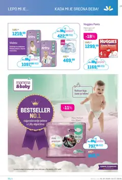 Lilly drogerie katalog - pregled Lilly drogerie kataloga - važi od 01.07.2026 | Strana: 19 | Proizvode: Gaćice, Pelene