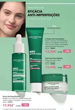 Pré-visualização Sérum Anti-Imperfeições, Regula o microbioma cutâneo, reduzindo pontos negros, borbulhas e poros visíveis. 30 ml - 16773 válido de 17.04.2026 | Página: 27