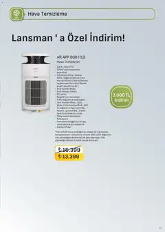 16 Ekim 2026 tarihinden itibaren geçerli olan Arçelik kataloğu önizlemesi | Sayfa: 32 | Ürünler: Hava temizleyici