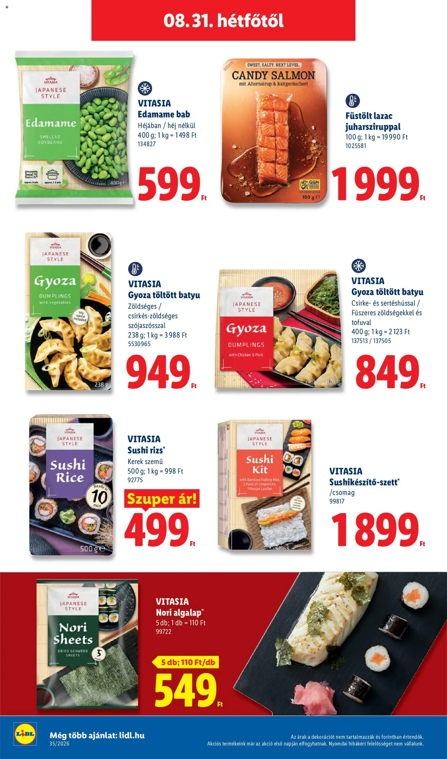 Lidl akciós ujság - amely érvényes a következő dátumtól: 2026.08.27. | Oldal: 68