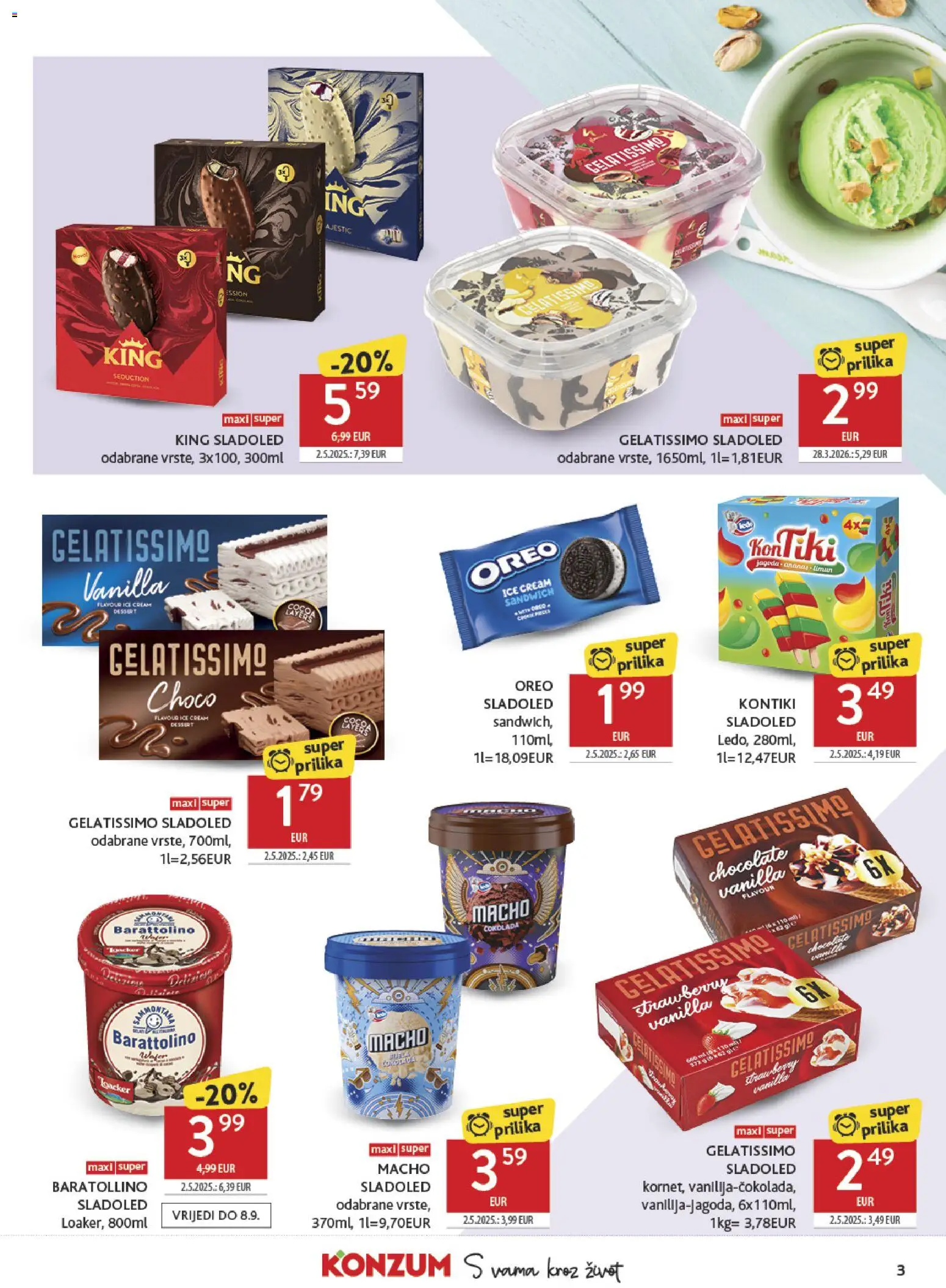Konzum katalog | vrijedi od 26.08.2026 | Stranica: 3