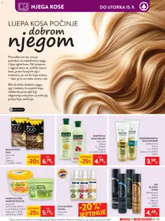 Interspar Katalog - Pregled kataloga iz trgovine Interspar, vrijedi od 09.09.2026 | Stranica: 25 | Proizvodi: Šampon, Regenerator, Boja za kosu, Avokado