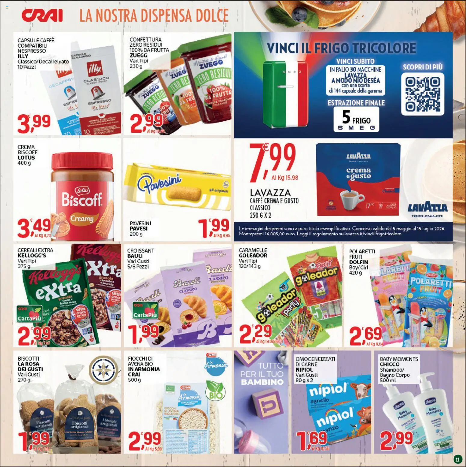 Volantino CRAI del 28.05.2026 | Pagina: 11 | Prodotti: Caffè, Cioccolato, Caramelle, Frutta