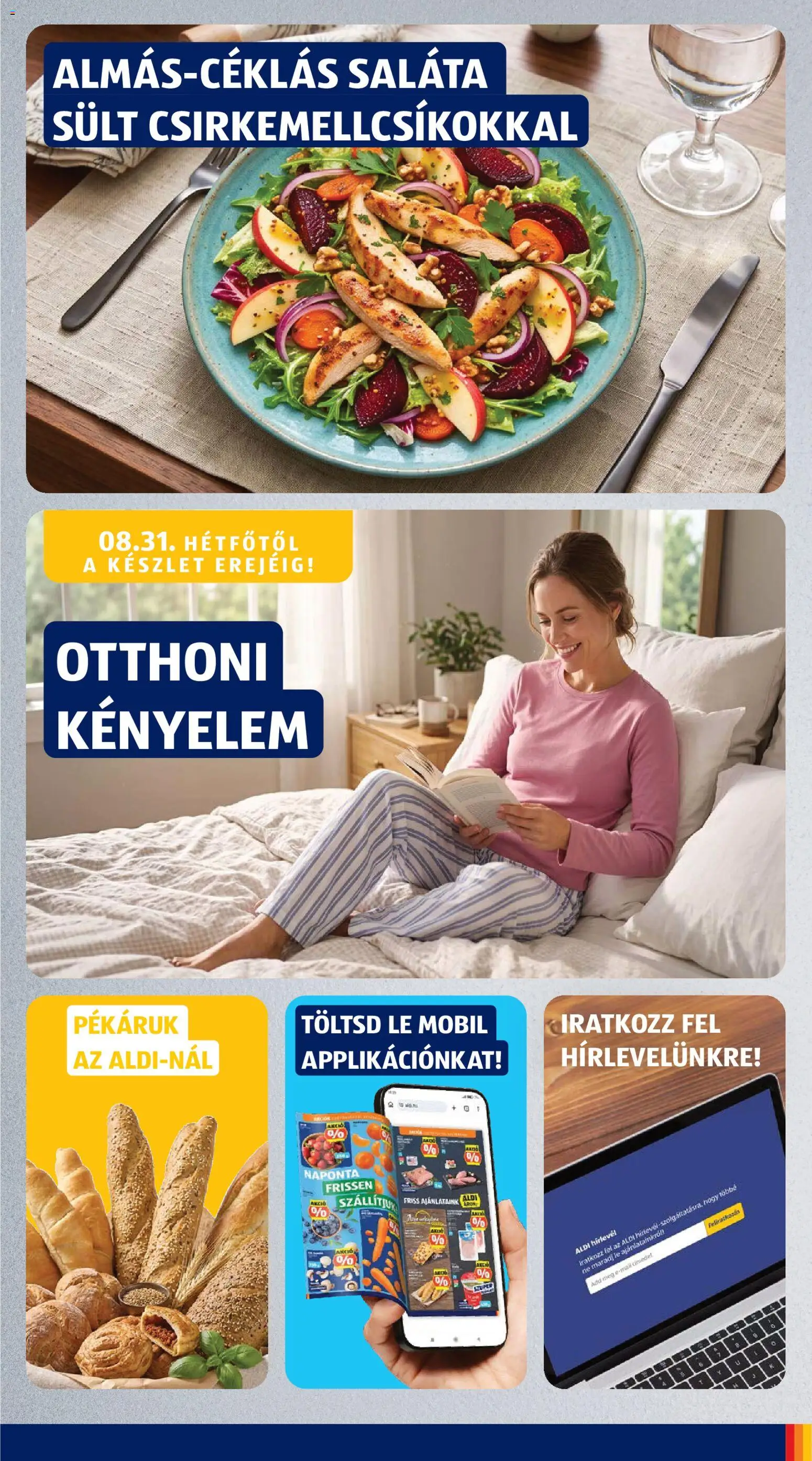 Aldi akciós ujság - amely érvényes a következő dátumtól: 2026.08.27. | Oldal: 7 | Termékek: Sült, Lé, Saláta