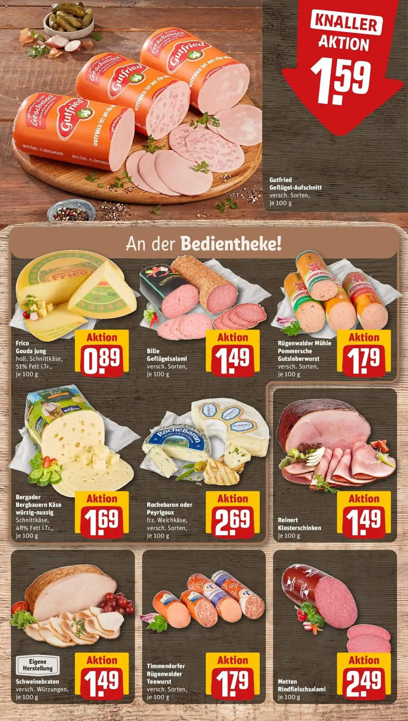 REWE Prospekt ab 21.09.2026 zum Blättern » Angebote | Seite: 18 | Produkte: Mühle, Käse, Gouda