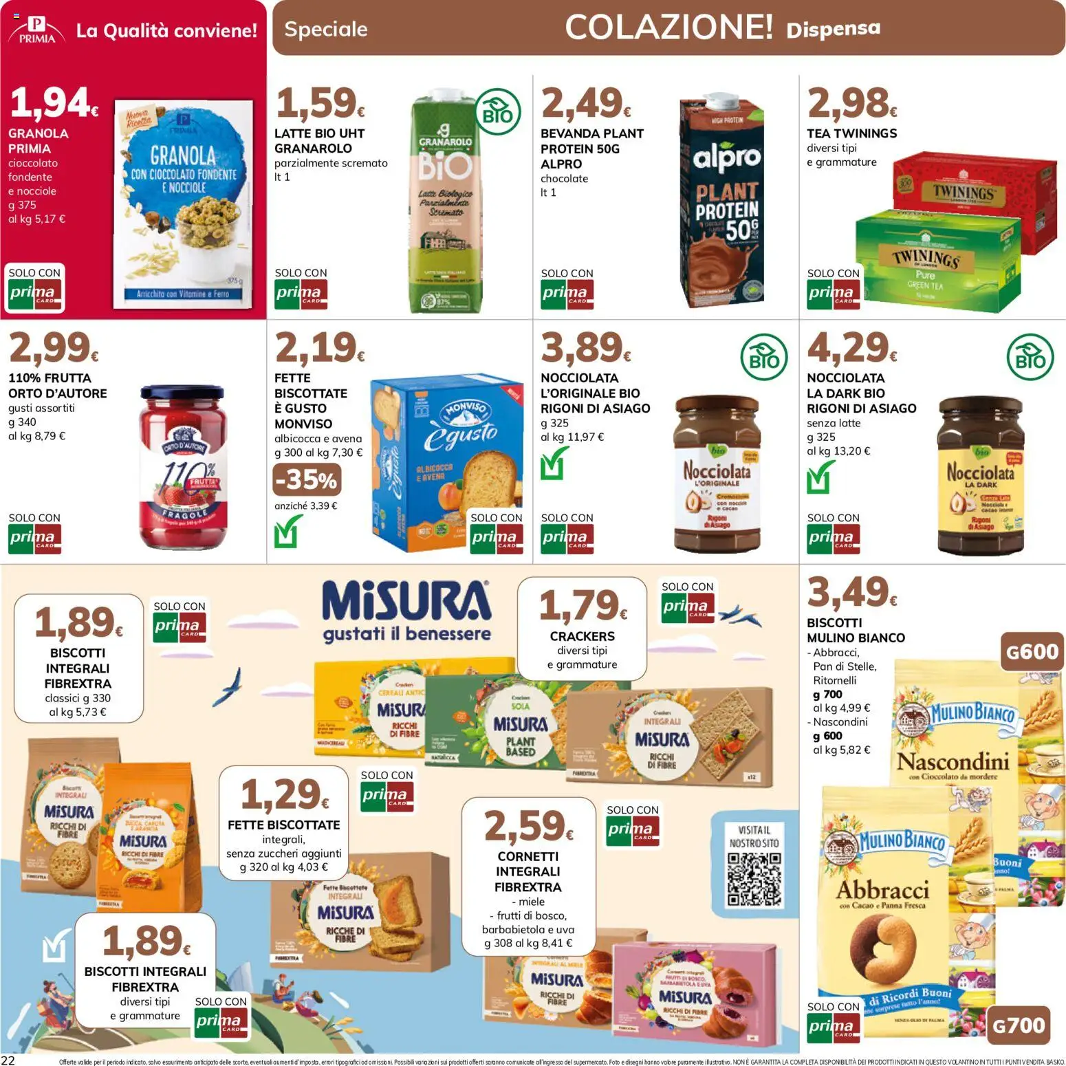 Volantino Basko del 21/08/2026 | Pagina: 22 | Prodotti: Frutta, Latte, Barbabietola, Fette biscottate