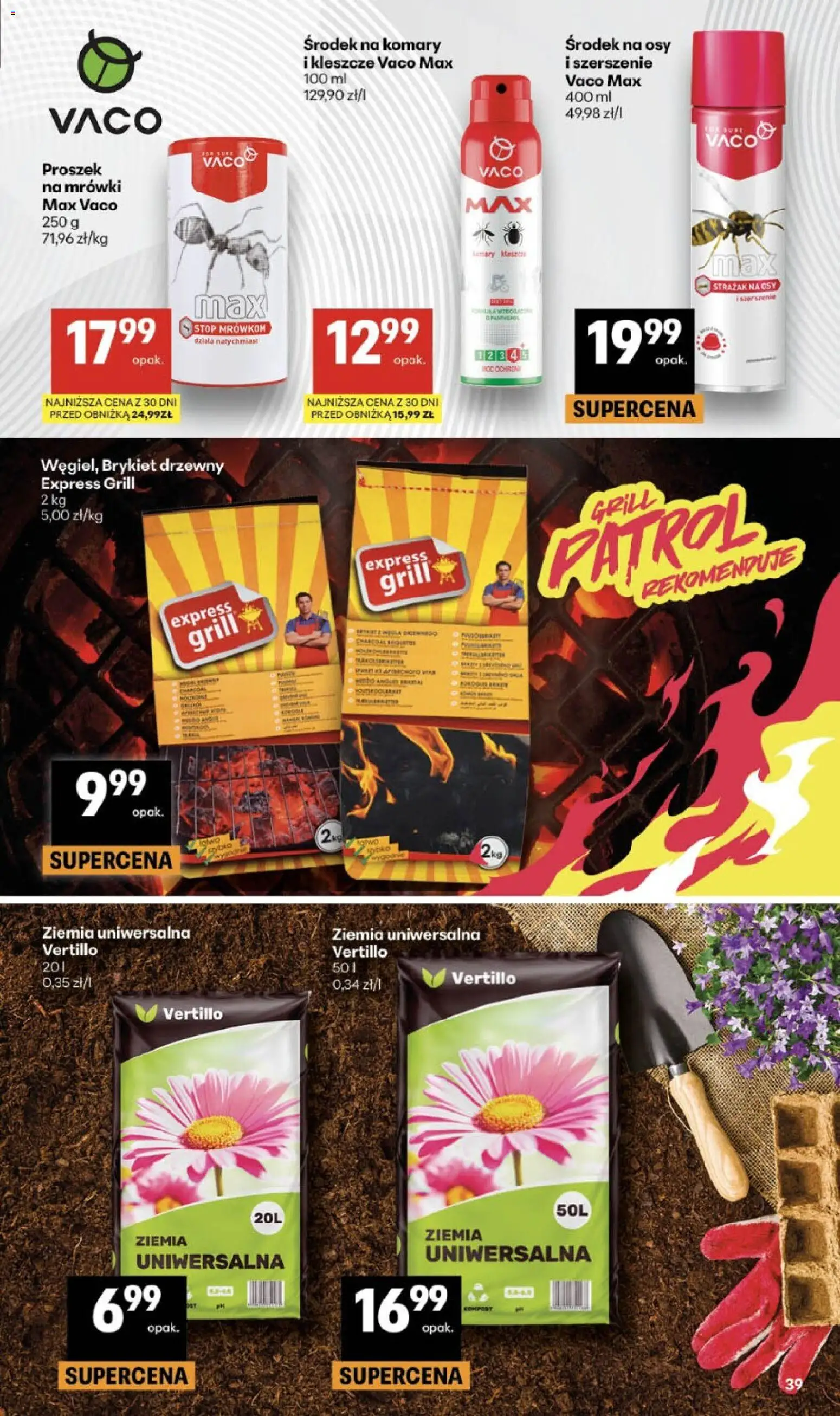 Delikatesy Centrum gazetka - Sklepy Własne od 25.06.2026 | Strona: 39 | Produkty: Ziemia uniwersalna, Grill, Ziemia