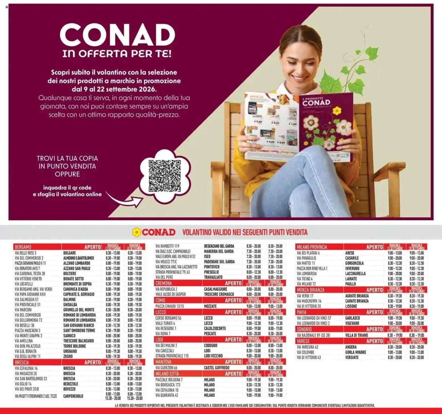 Volantino Conad dal 09/09/2026 > Anteprima | Pagina: 35 | Prodotti: Tè, Gorgonzola, Grappa