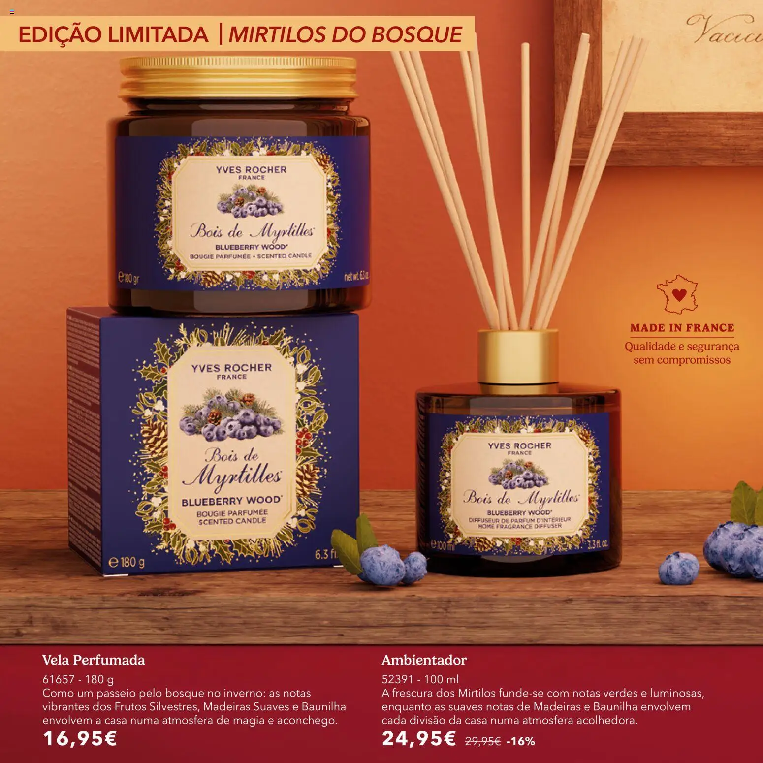 Yves Rocher Catálogo de natal │ válido de 21/10/2026 | Página: 12 | Produtos: Baunilha, Ambientador, Madeiras, Mirtilos