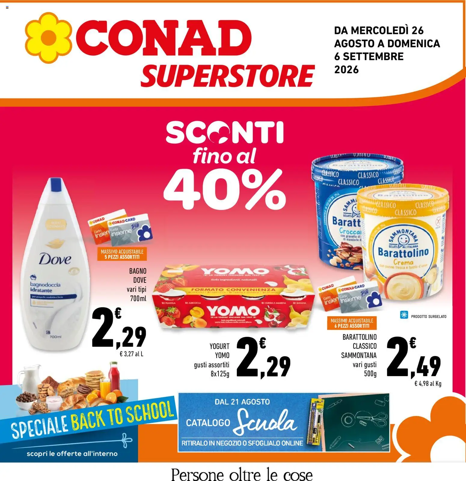 Volantino Conad del 26/08/2026 | Pagina: 1