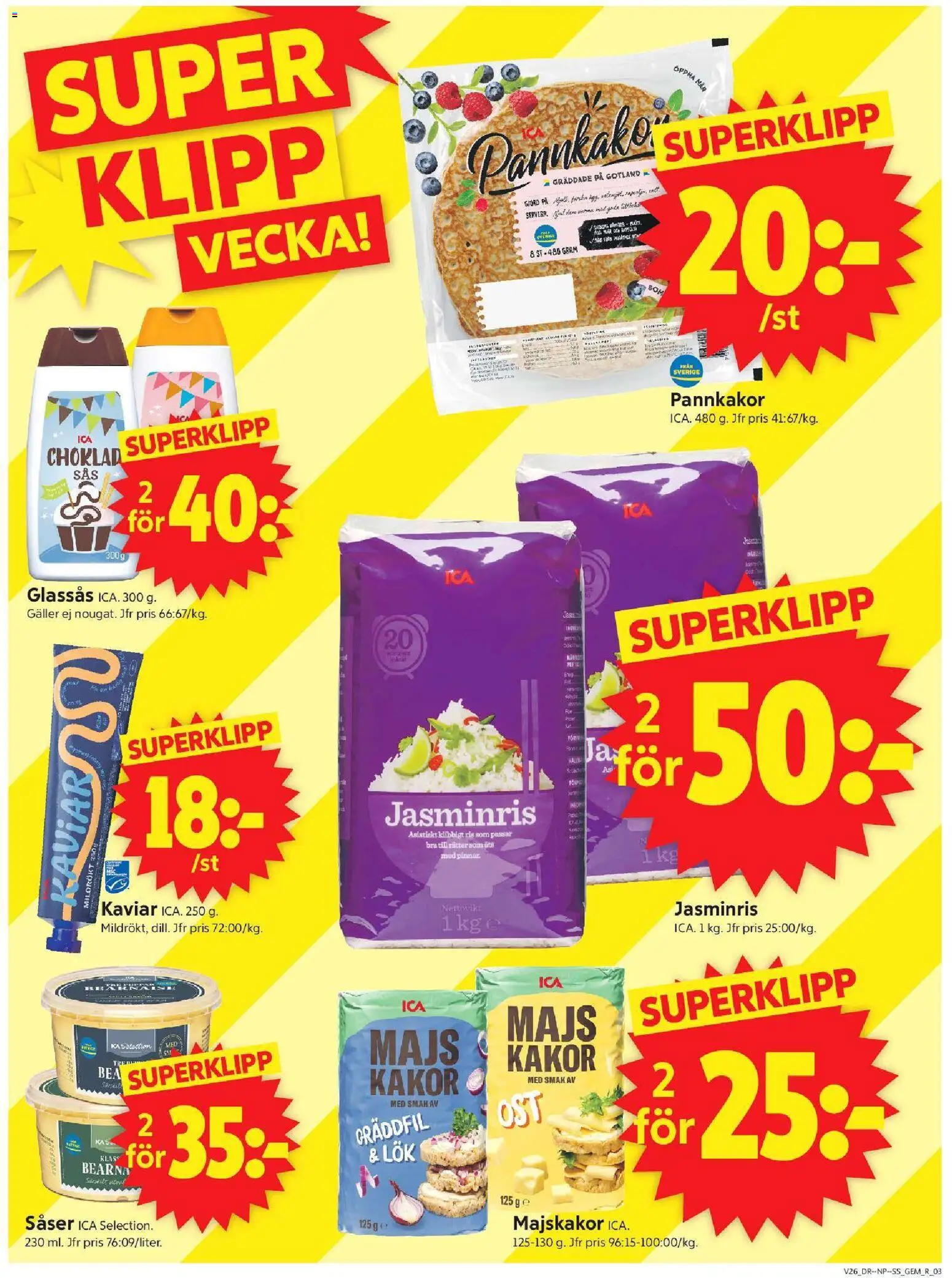 ICA Supermarket reklamblad aktuell från 22/06/2026 | Sida: 3