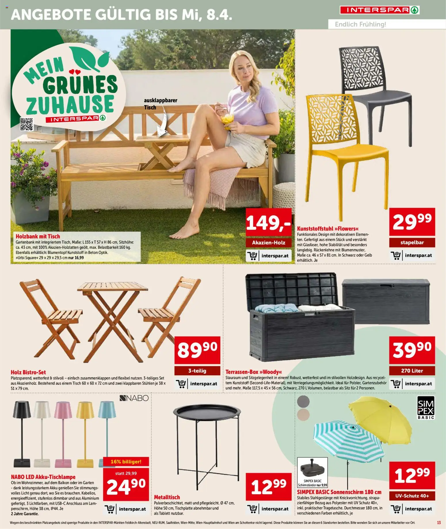 Interspar Flugblatt - Kärnten gültig ab 17.03.2026 | Seite: 13 | Produkte: Tisch, Blumentopf