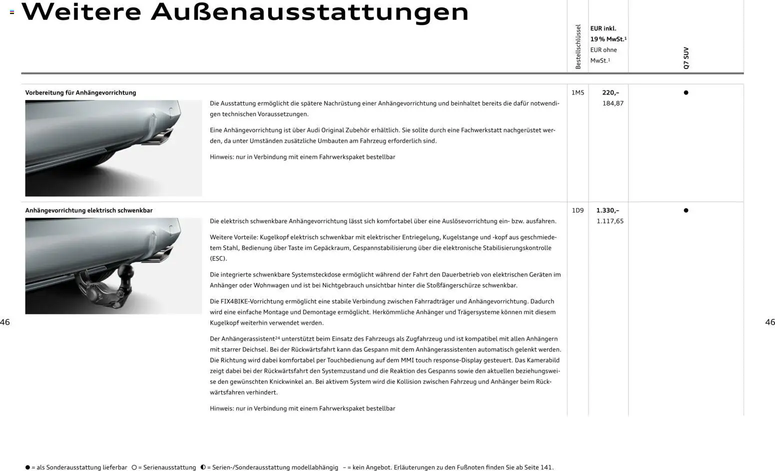 Audi Q7 – gültig ab 23.06.2026 | Seite: 46