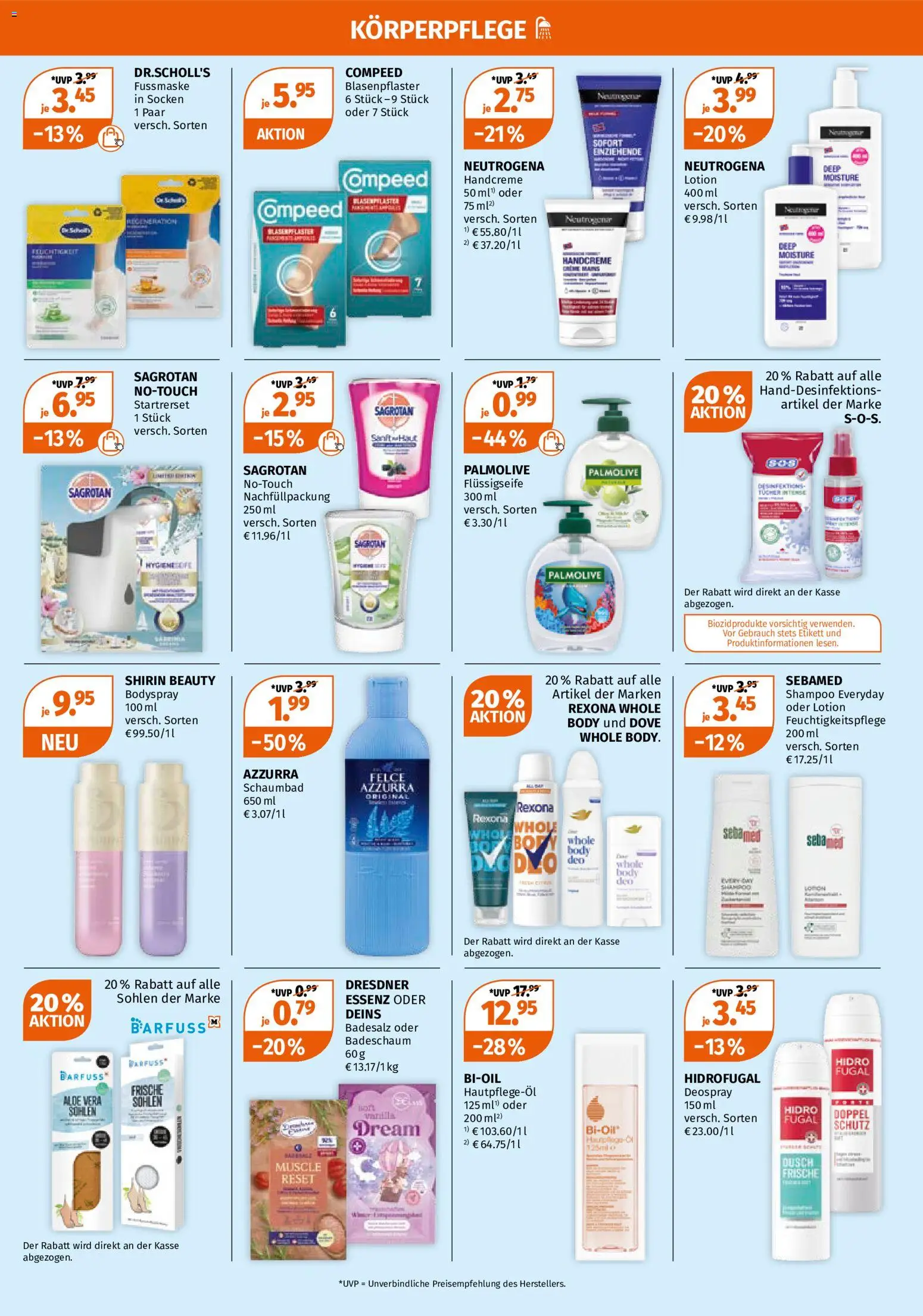 Müller Drogerie-Highlights – gültig ab 28.09.2026 | Seite: 15 | Produkte: Shampoo, Handcreme, Deospray, Fußmaske