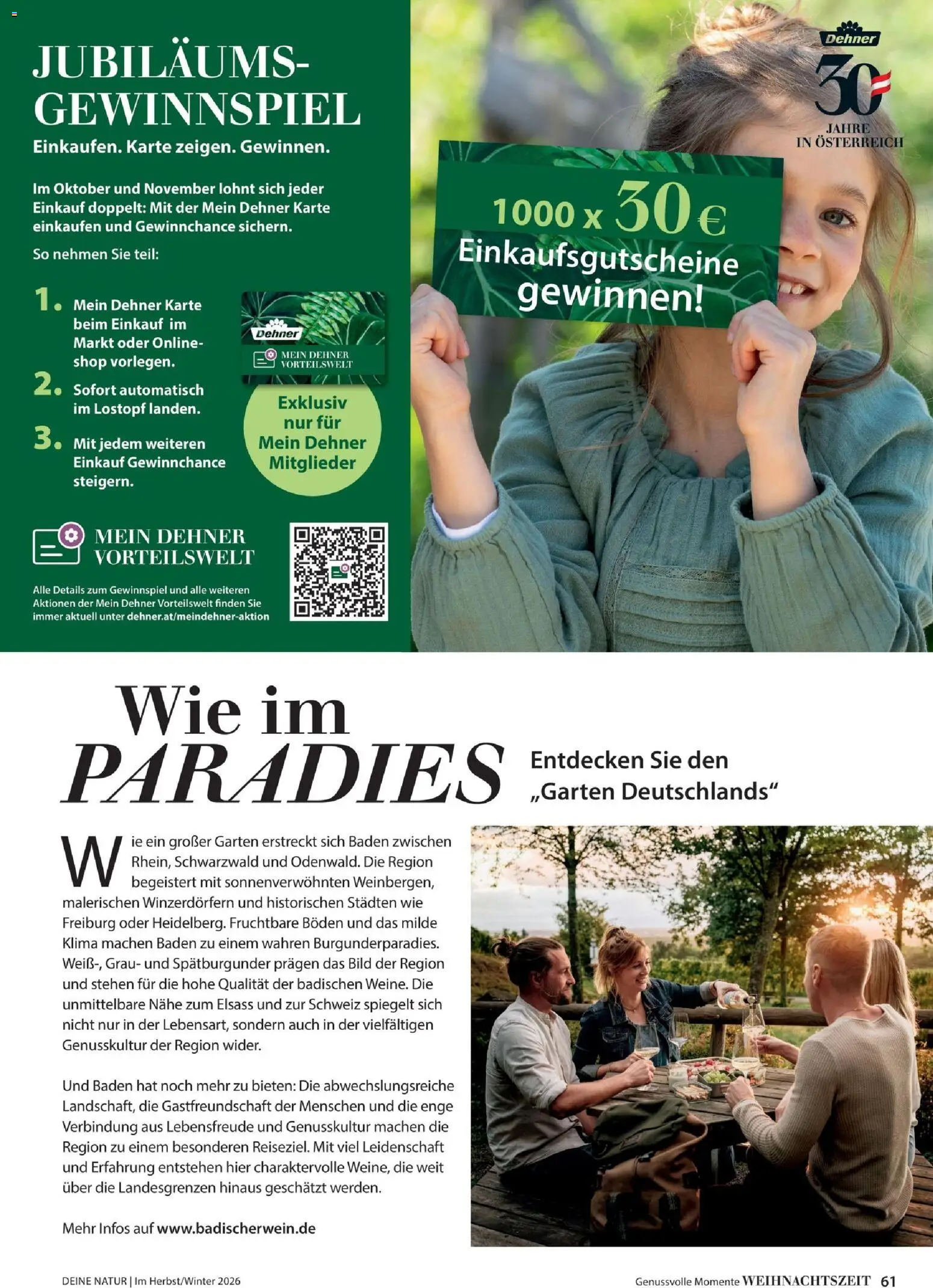 Dehner Magazine HERBST/WINTER 2026 gültig ab 09.10.2026 | Seite: 61