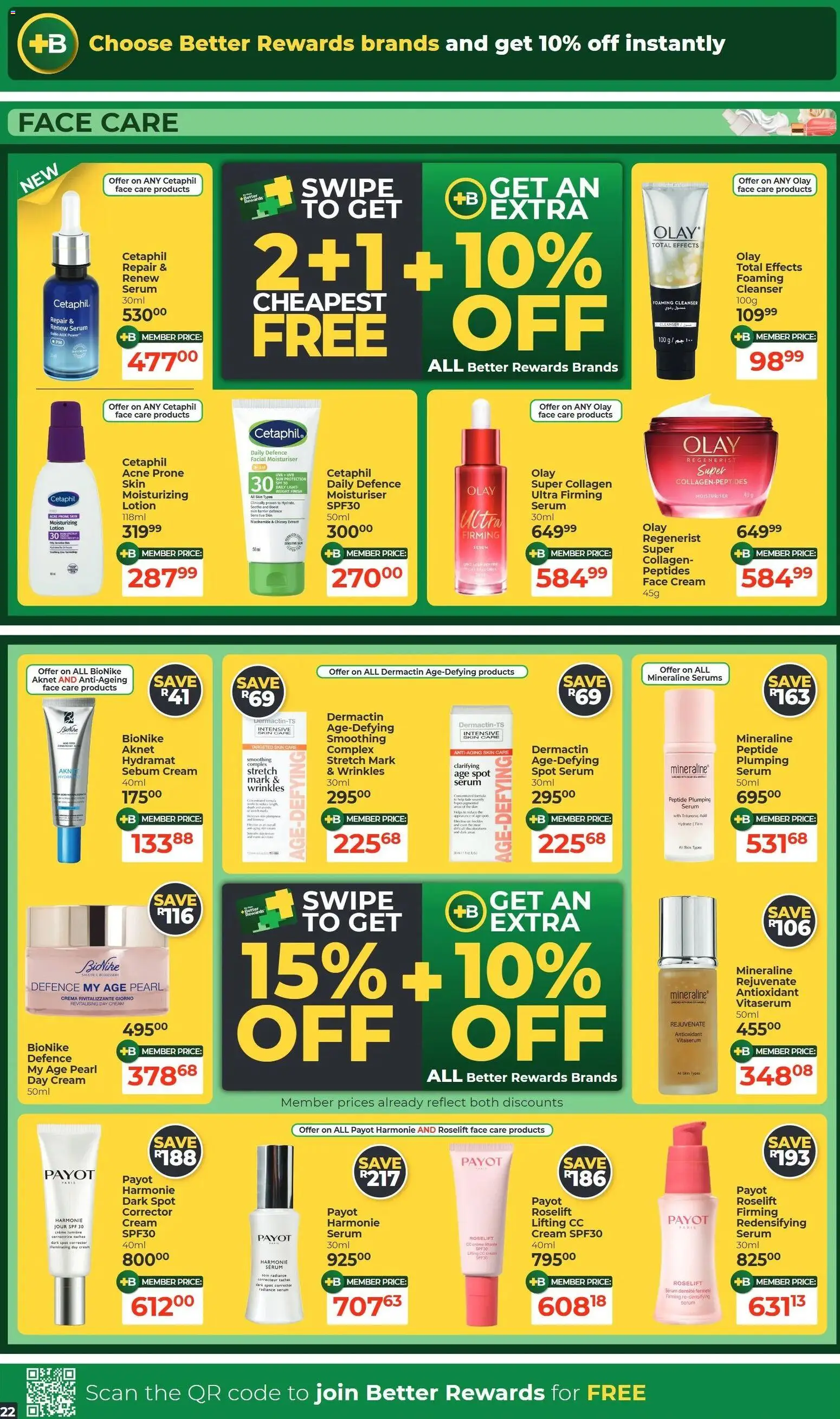New Dis-Chem catalogue – valid from 20/10/2026 | Page: 22 | Products: Serum, Light, Dark spot corrector, Lotion