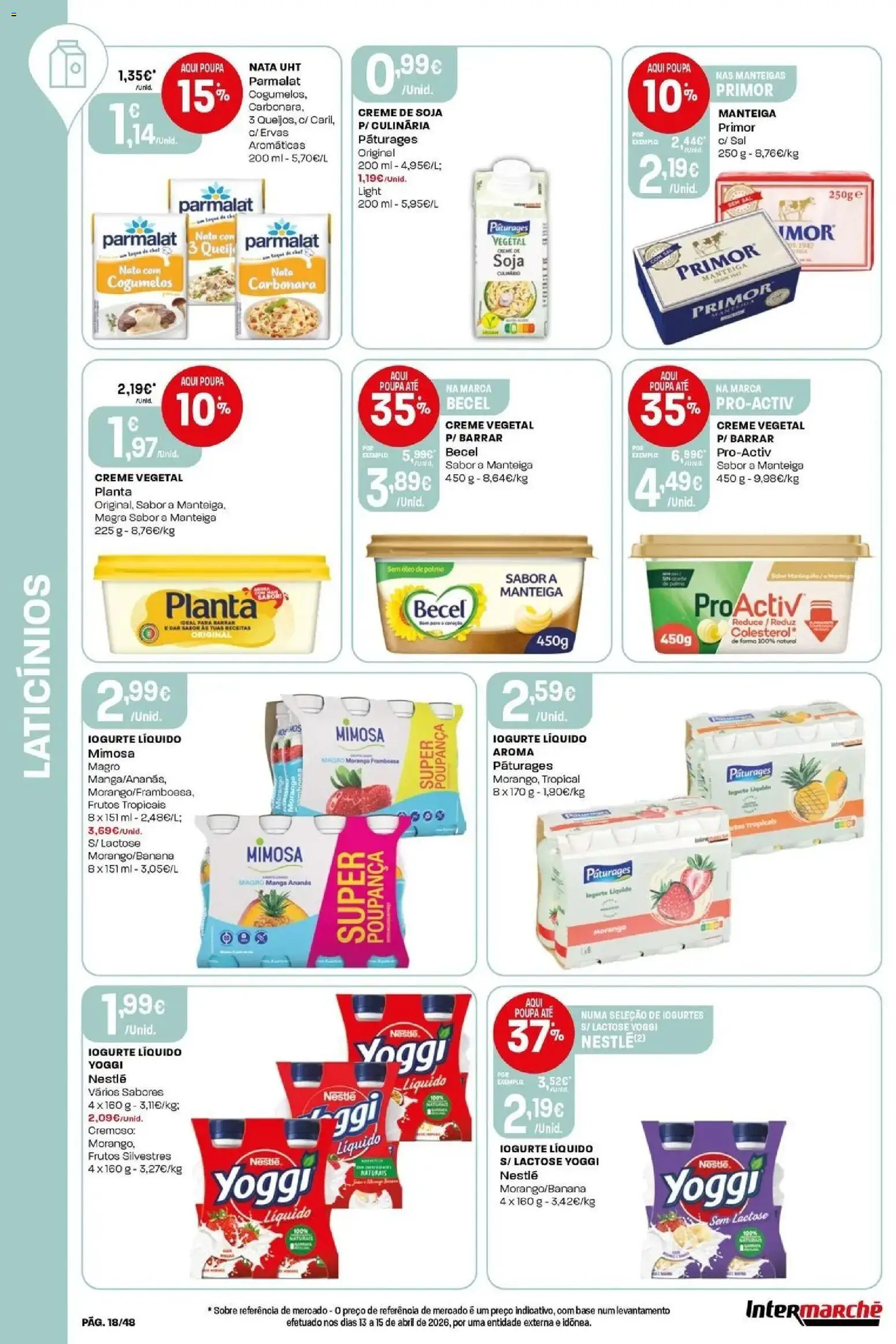 Intermarché - Isto é que são preços BAIXOS! │ válido de 21.05.2026 | Página: 18 | Produtos: Soja, Sal, Manteiga, Nestlé