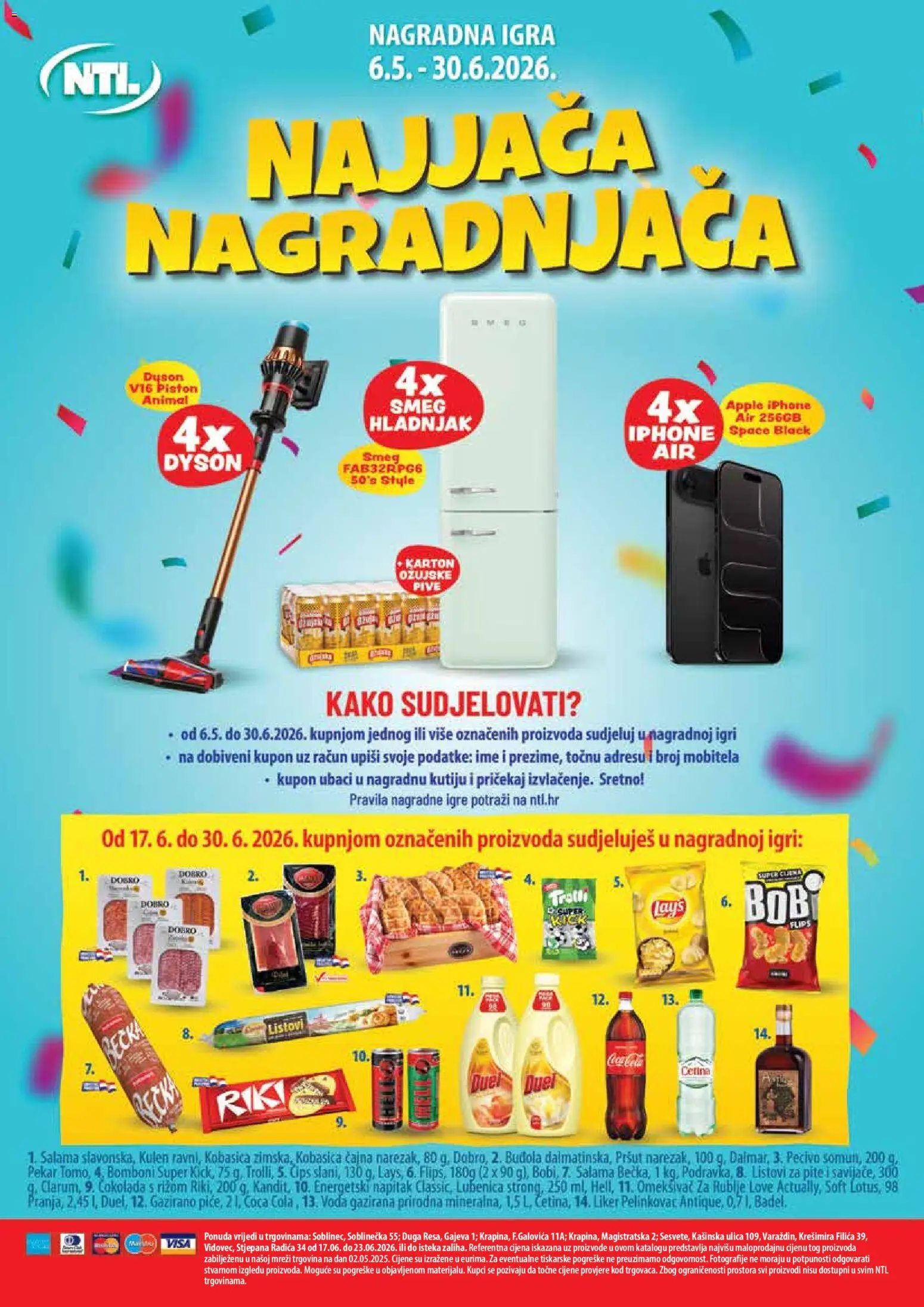 NTL katalog | vrijedi od 17.06.2026 | Stranica: 24 | Proizvodi: Bomboni, Voda, Kobasica, Kulen