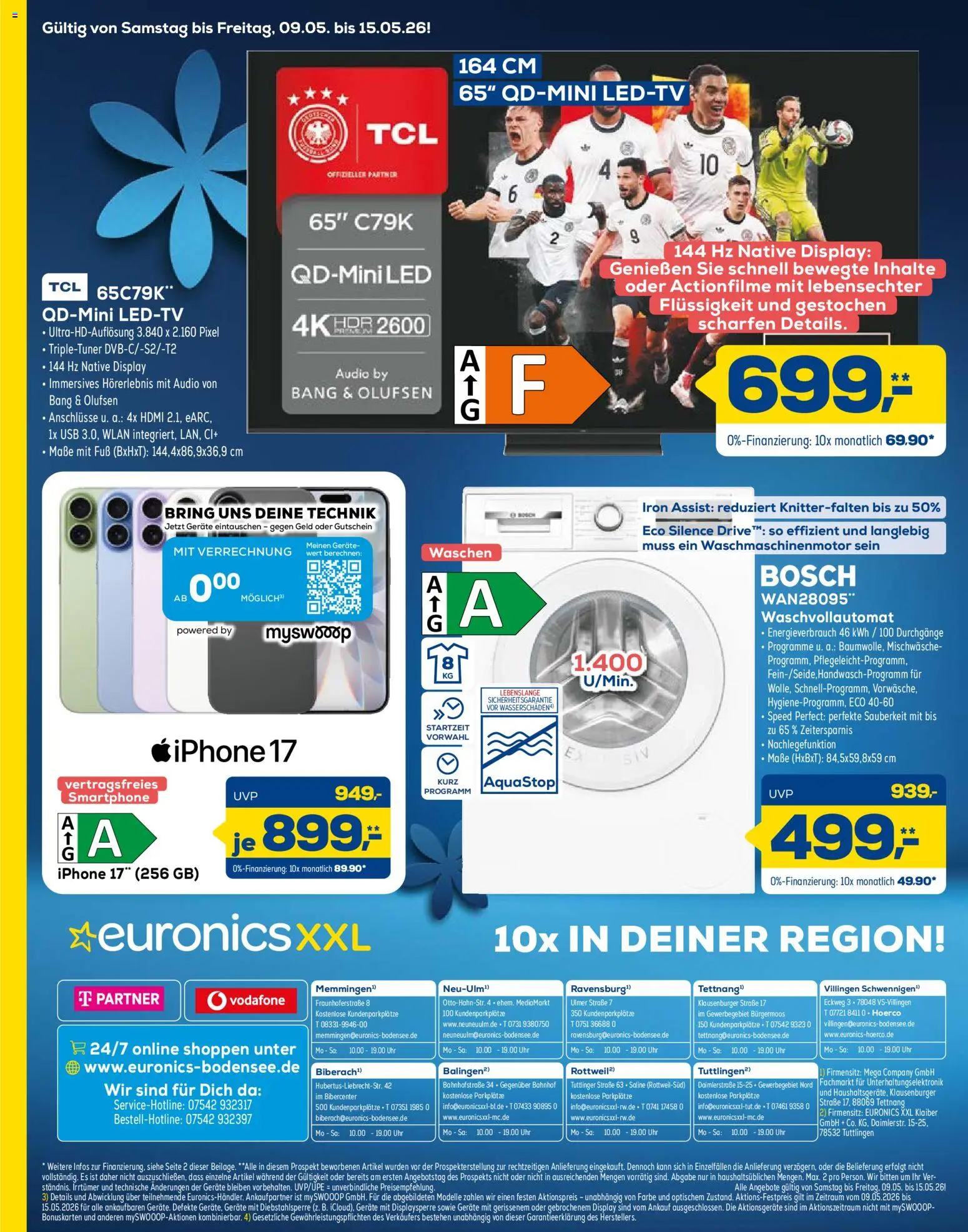 Euronics Das Technik-Upgrade im Frühjahr – gültig ab 09.05.2026 | Seite: 12 | Produkte: Bosch, USB, Smartphone, Uhr