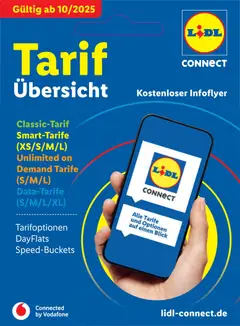 Náhled letáku Lidl Německo leták - Tarif od 01.10.2025