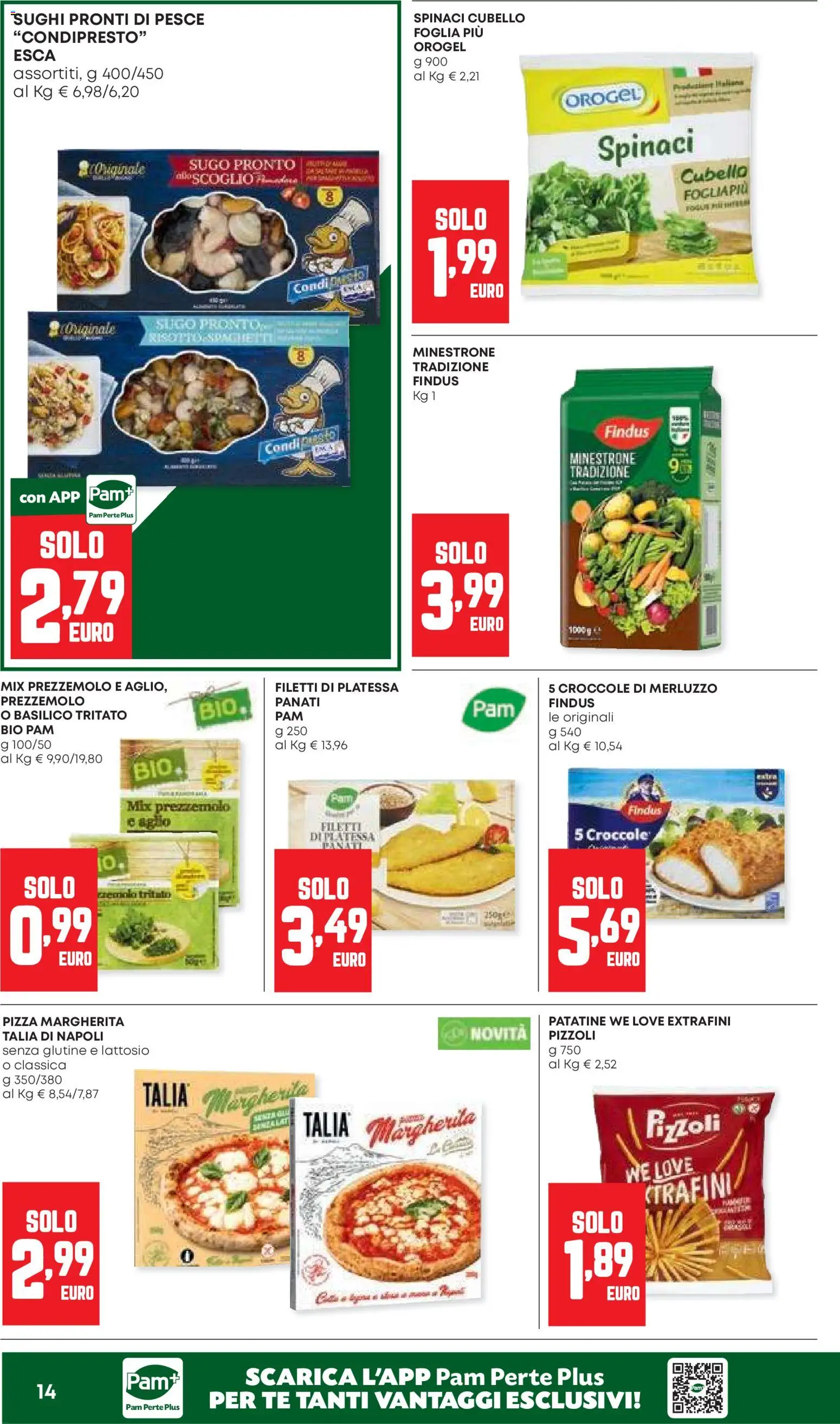 Volantino Panorama del 30/07/2026 | Pagina: 14 | Prodotti: Minestrone, Merluzzo, Patatine, Basilico