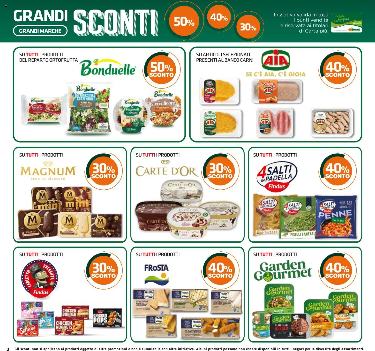 Volantino Superconti del 10/09/2026 | Pagina: 2 | Prodotti: Magnum, Falafel, Padella, Penne