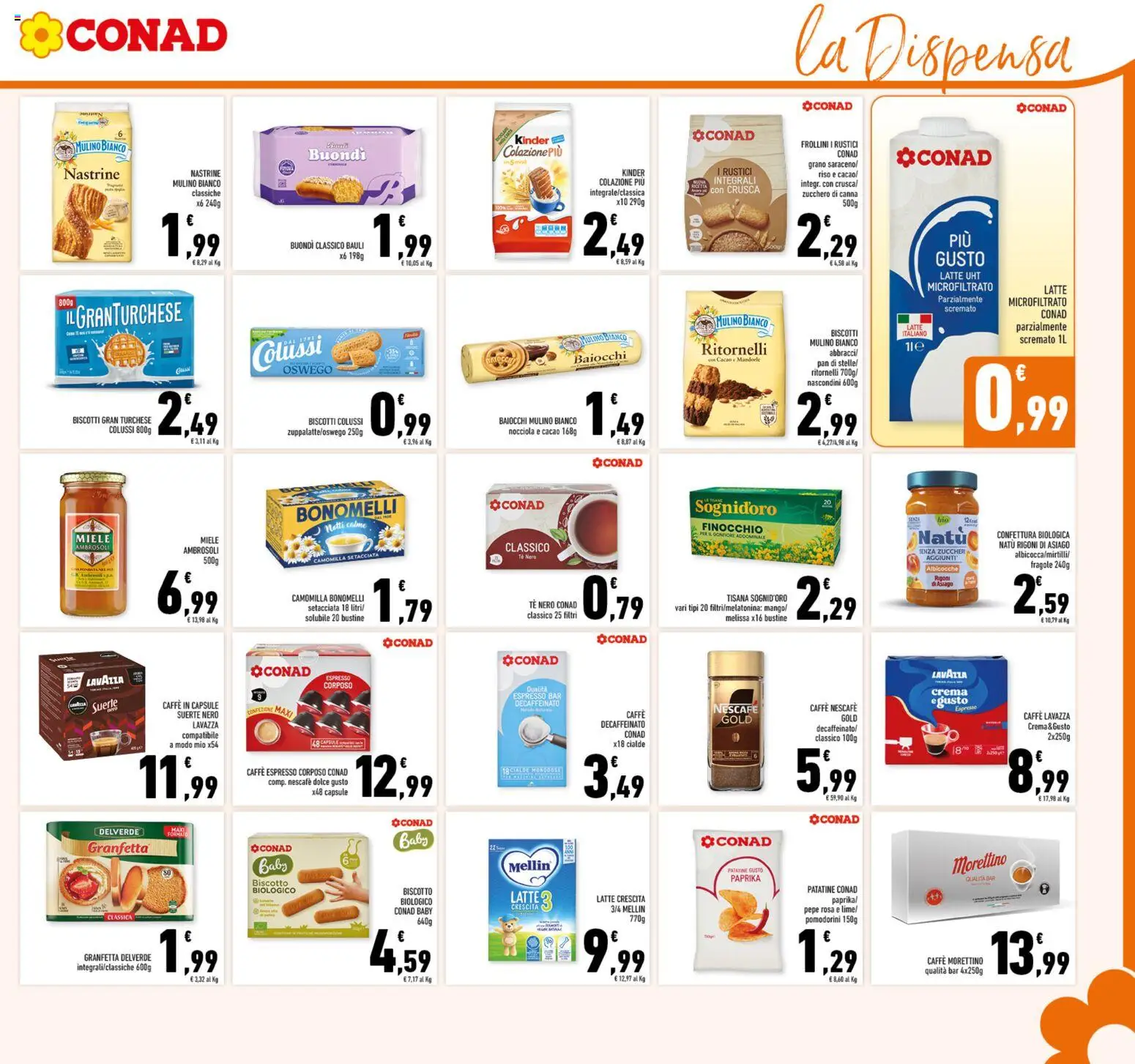 Volantino Conad del 11.03.2026 | Pagina: 15 | Prodotti: Crema, Riso, Tè, Albicocche