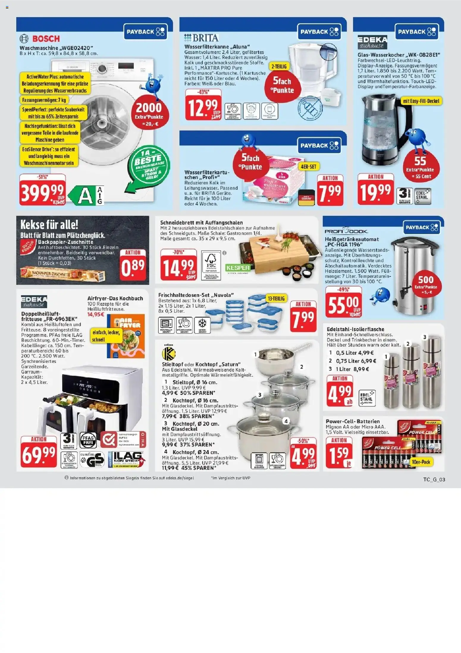 Marktkauf Prospekt Wörth Am Rhein (ab 19.10.2026) » Angebote online | Seite: 78 | Produkte: Waschmaschine, Wasser, Fritteuse, Kekse