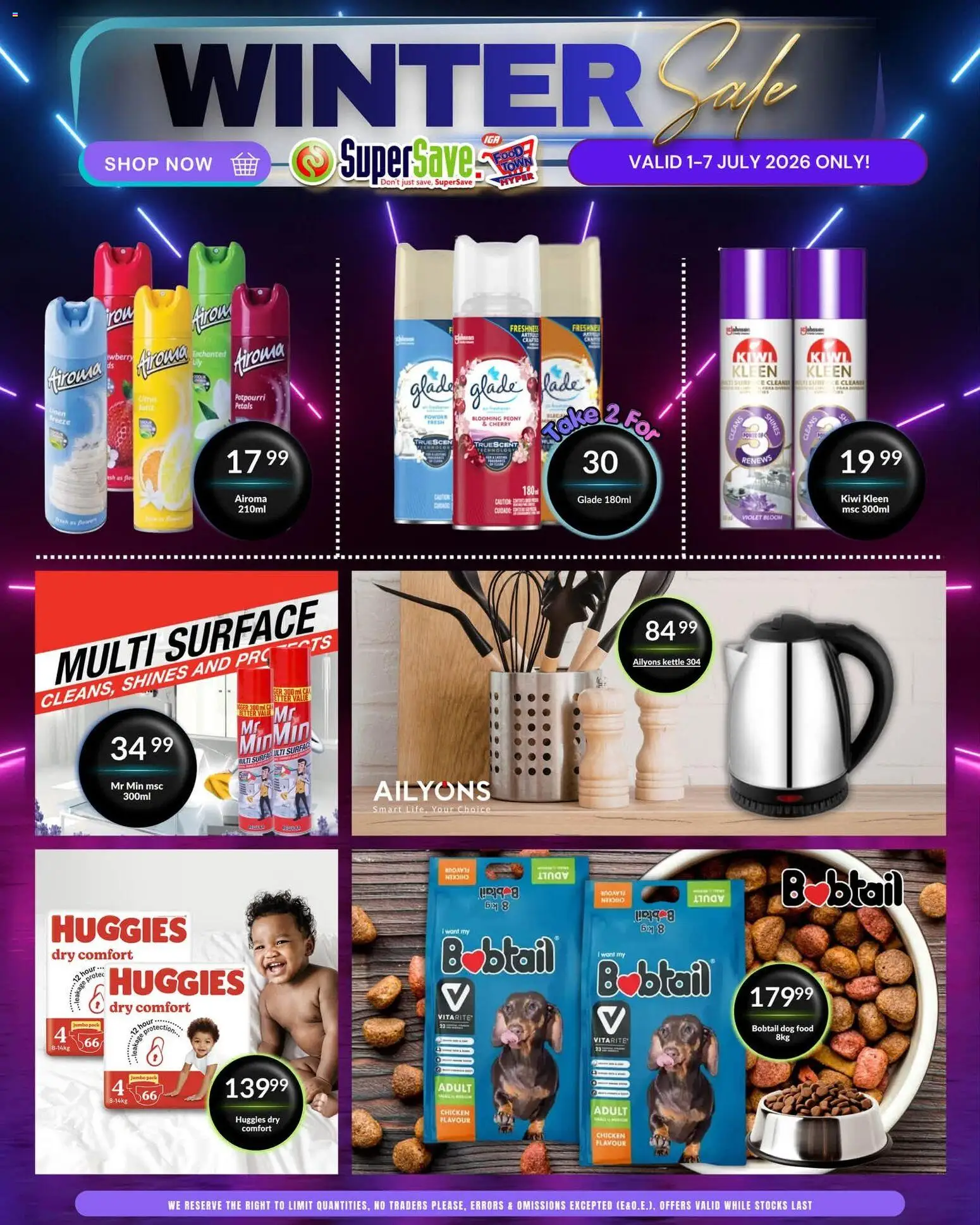New Super Save catalogue – valid from 01/07/2026 | Page: 37 | Products: Kettle, Chicken, Powder, Dog food