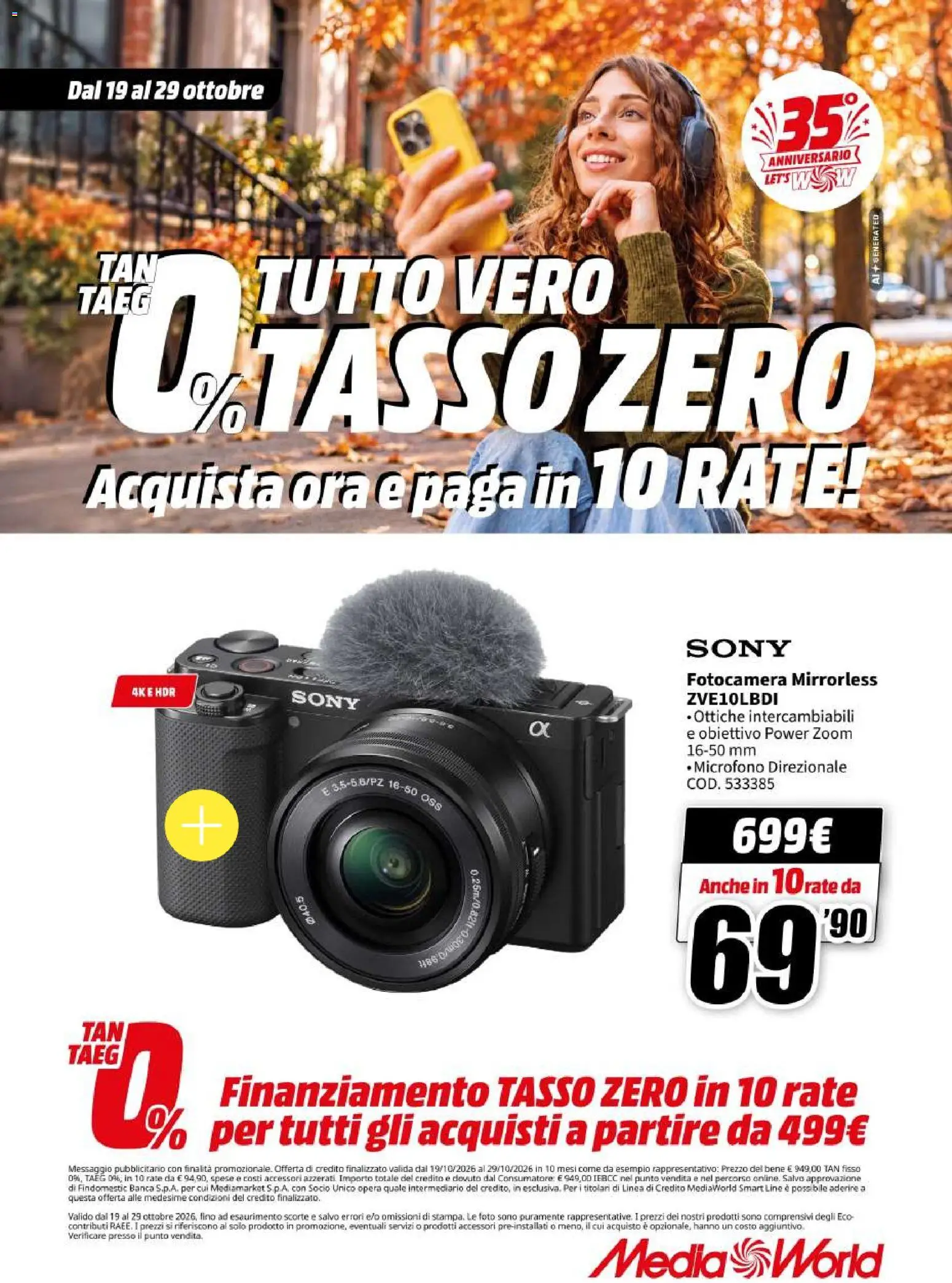 Volantino Media World del 19/10/2026 | Pagina: 48 | Prodotti: Fotocamera, Microfono