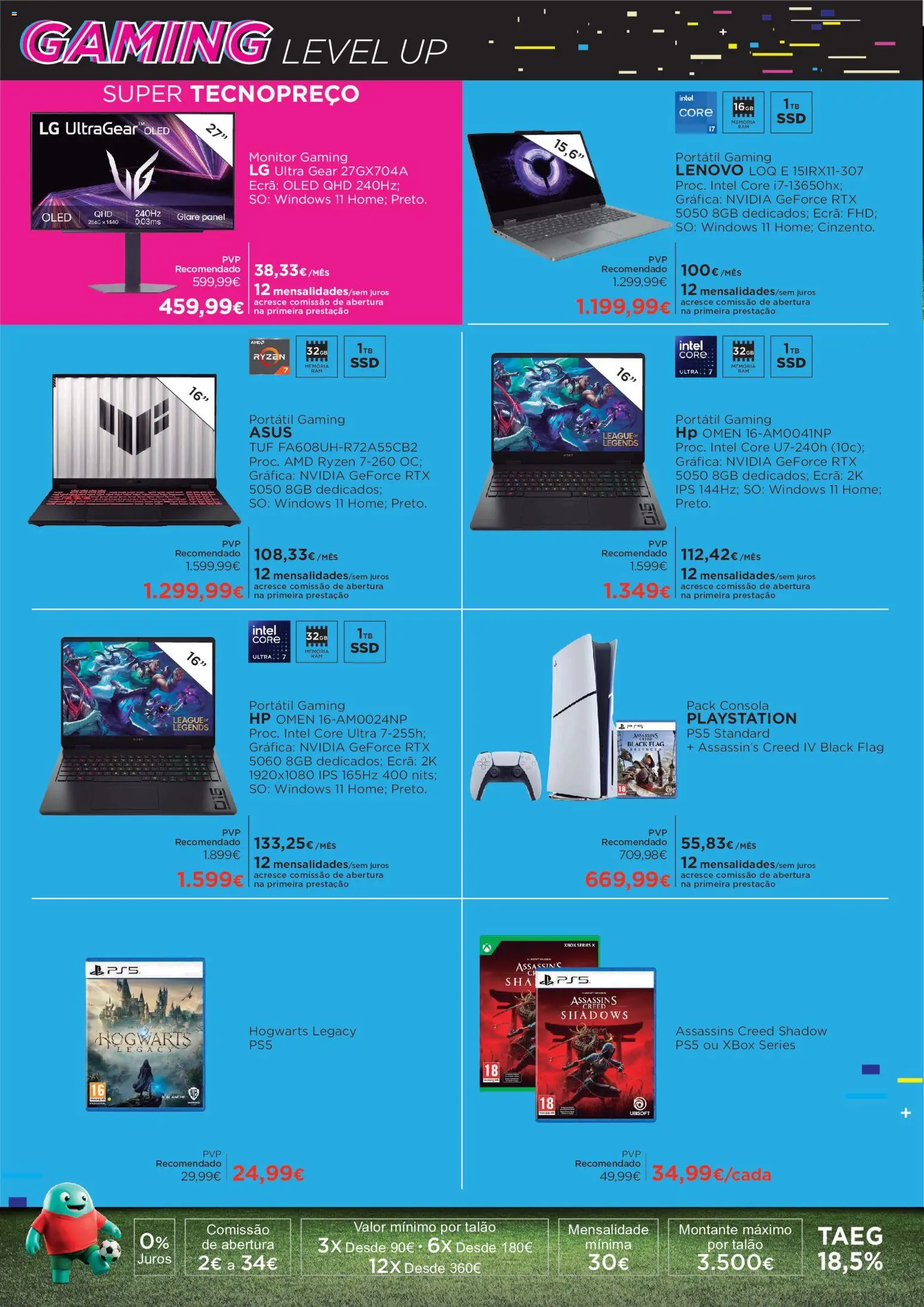 El Corte Ingles Promoção │ válido de 17/07/2026 | Página: 8 | Produtos: Monitor, Playstation, Xbox